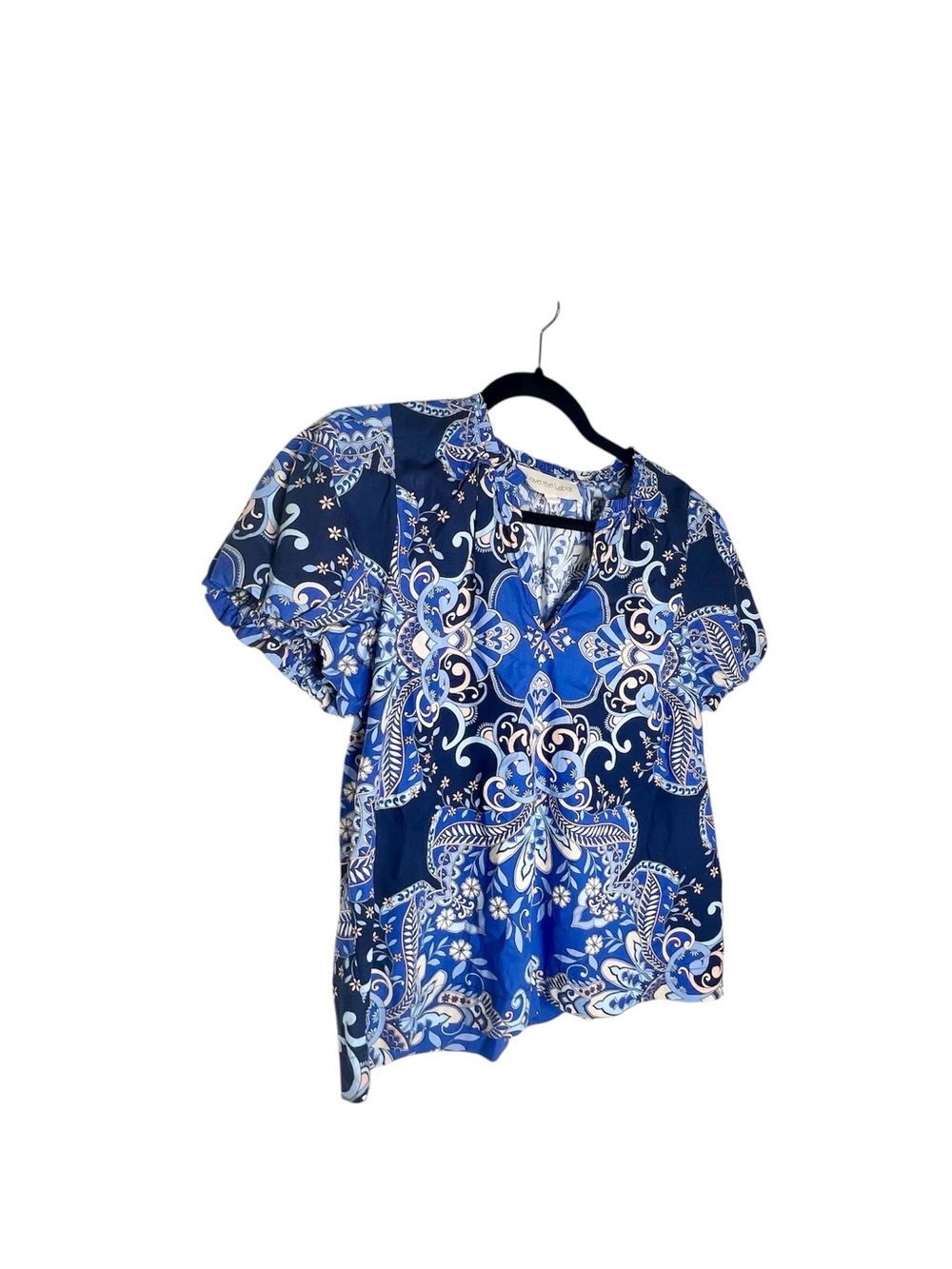 NWOT Love The Label Lia Top Blue Size Small - Picture 4 of 6